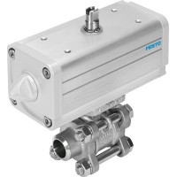 Кран с приводом Festo VZBA-1/2-WW-63-T-22-F0304-V4V4T-PS15-R-90-4-C