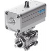 Кран с приводом Festo VZBA-4-GG-63-T-22-F10-V4V4T-PS240-R-90-4-C