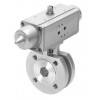 Кран с приводом Festo VZBC-100-FF-16-22-F0710-V4V4T-PP240-R-90-C